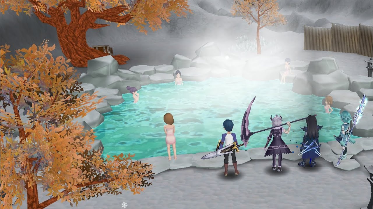 Épic Conquest 2/ Todas la escenas en las aguas termales / Zerov, Elze, Alaster, Chase.