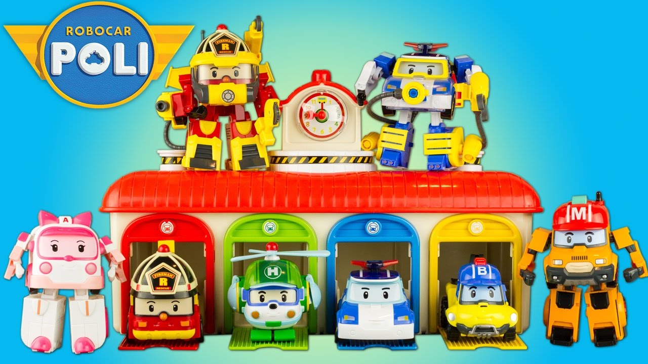 Jouet Robocar Poli Collection 8 Robots Transformables Toy Review Transforming Juguetes 로보카폴리