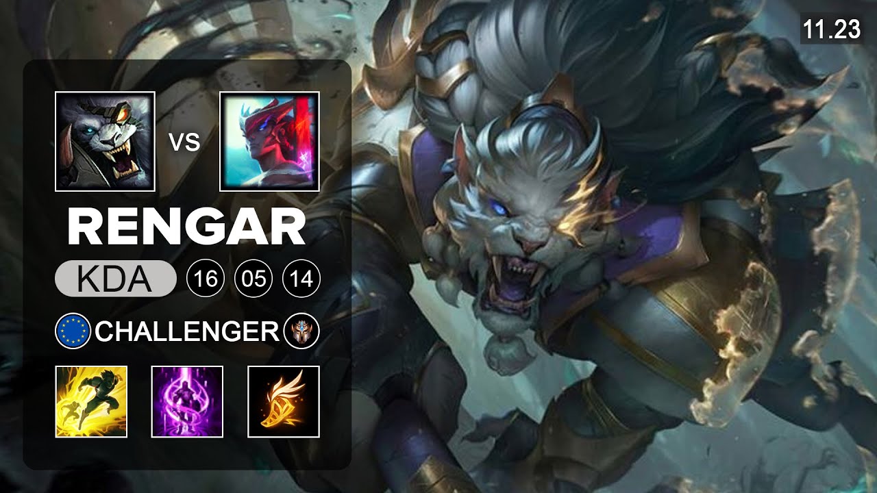 Rengar Top vs Yone - EUW Grandmaster - PreSeason 12 Patch 11.23