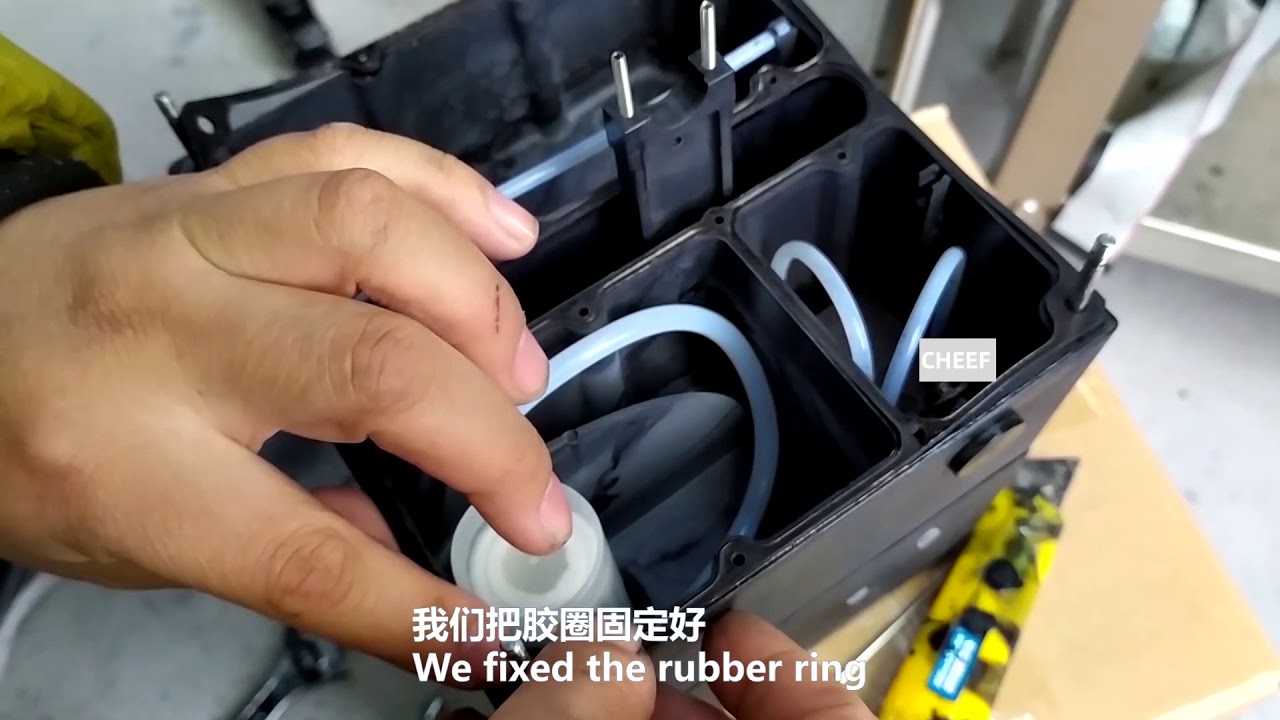 Let's watch the IMAJE 9020 machine ink core assembly and normal printing video!