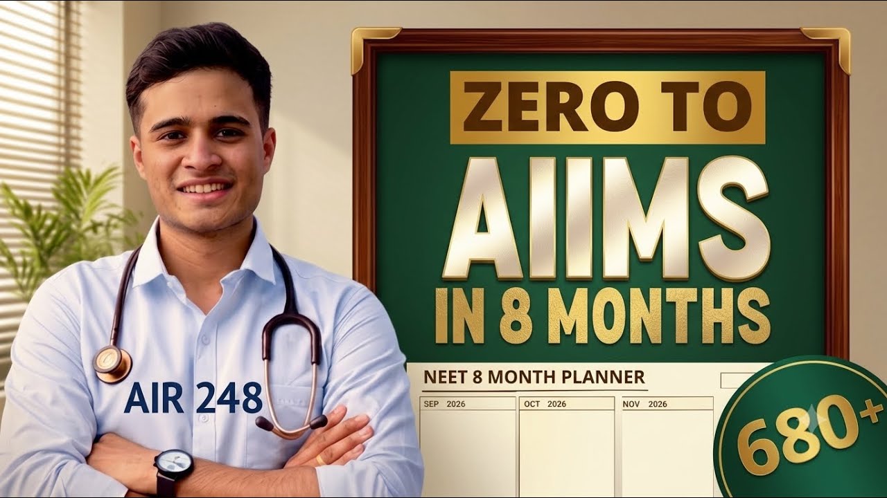 NEET 2027: 8 months complete roadmap 💀| zero to AIIMS is possible 🔥| Om vats AIR 248