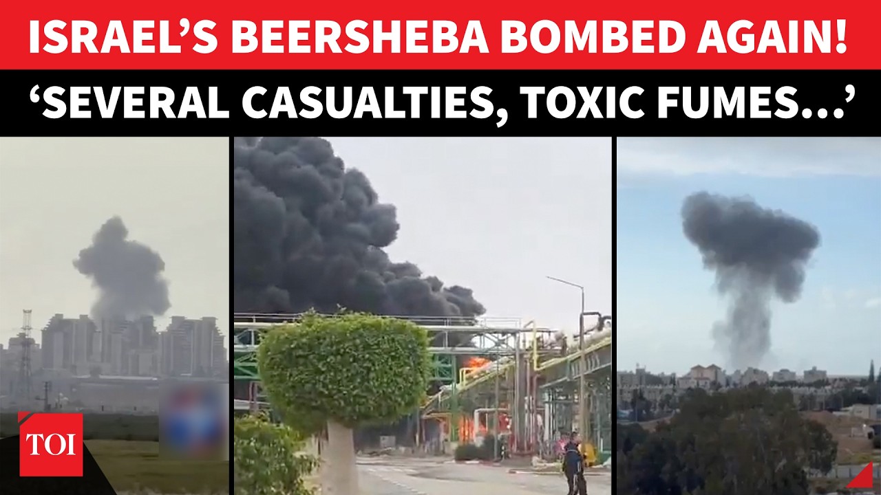 Iran&rsquo;s BACK-TO-BACK Revenge Strikes On Israel&rsquo;s Beersheba; Chemical Factory ON FIRE, 11 Casualties