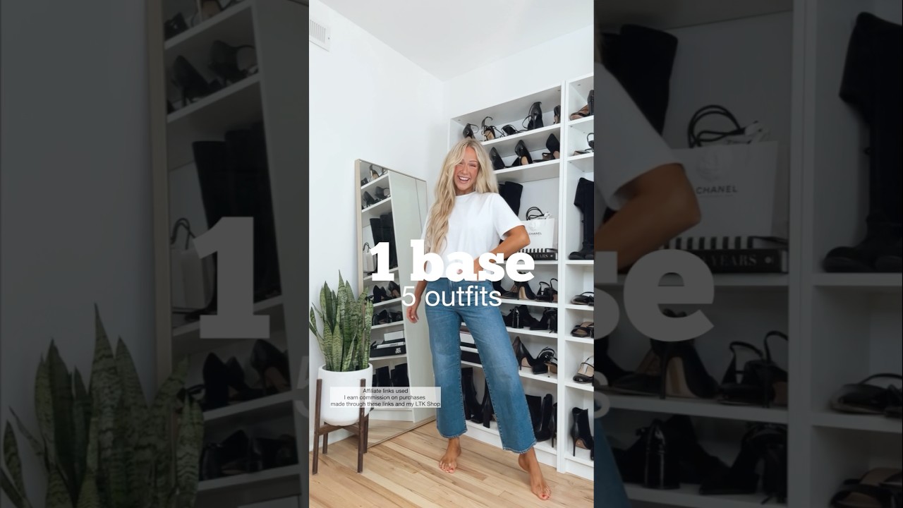 1 base, 5 outfits ✨