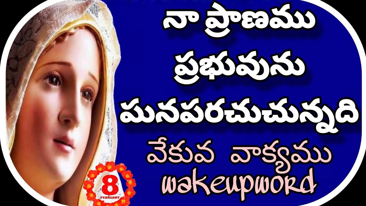 నా ప్రాణము ప్రభువును ఘనపరచుచున్నది | #wakeupword  |#వేకువవాక్యము  | 8-2-2026