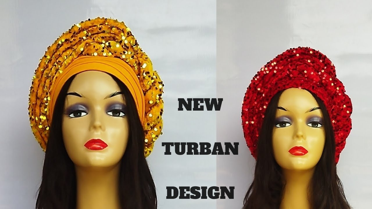 How to make One Side Twist with Pleated Frame Turban #turban#turbantutorial#headgear