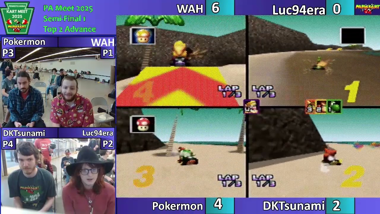 Mario Kart 64 - PA Kart Meet 2025 - Semi-Finals