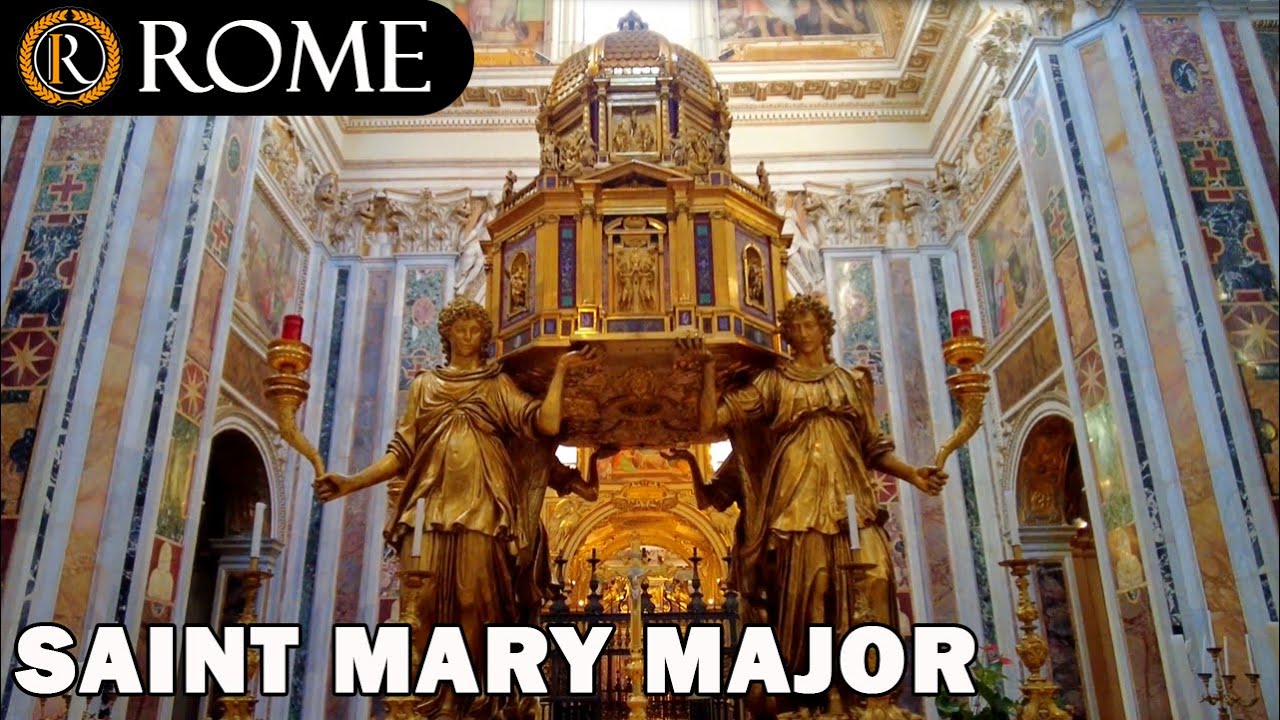 Рим Италия ➧ Экскурсия по базилике Святой Марии Майор с субтитрами ➧ Rome Youtube, 4KUHD