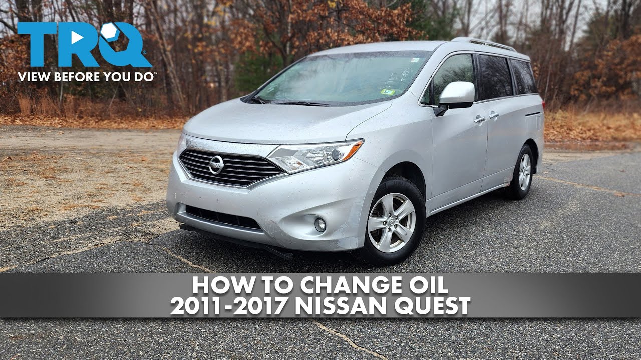 Как заменить масло в Nissan Quest 2011-2017