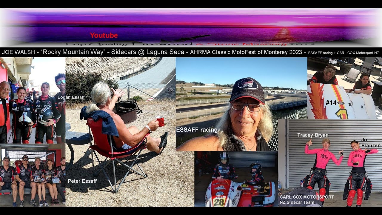 Joe Walsh - Rocky Mountain Way - Sidecars @ Laguna - 2023 AHRMA Classic MotoFest Monterey - 432 Hz