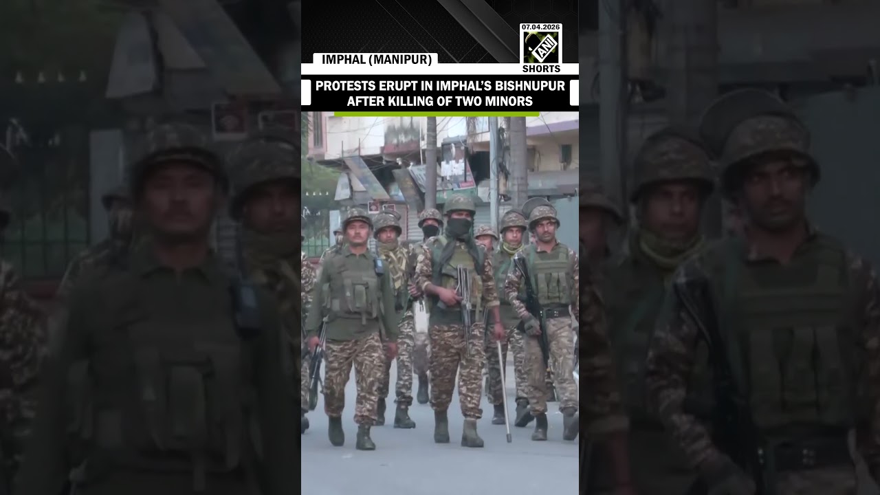 Violent protest erupts in Imphal Valley following killing of two minor siblings