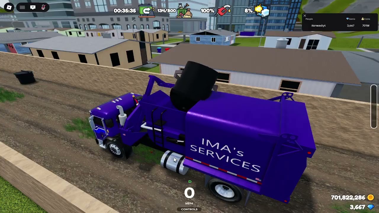 IMA's Services - Mini Peterbilt 520 Dadee Scorpion Packing Trash and 300 Gallon Bins
