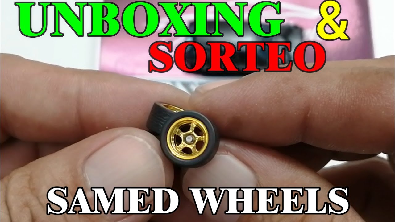 🎁🎁UNBOXING  Y SORTEO DE LLANTAS SAMED WHEELS PARA TUS CUSTOM HOT WHEELS