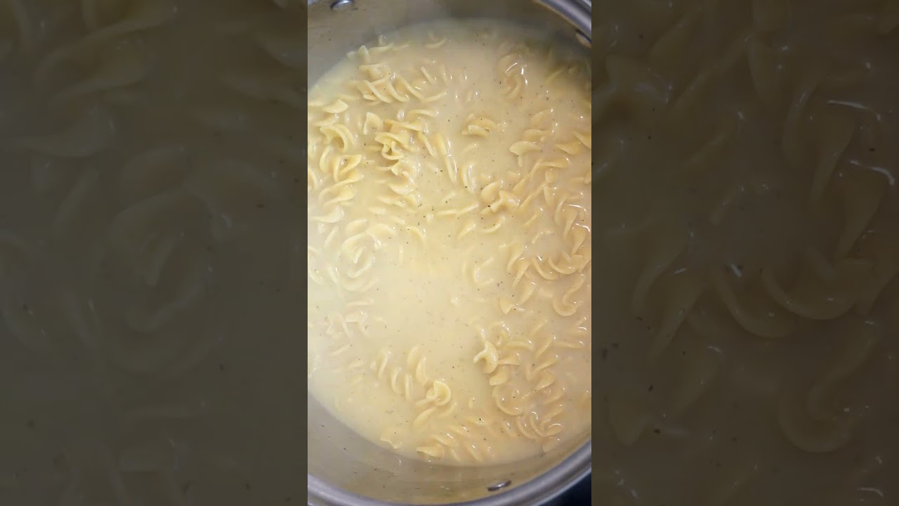 Homemade Cafeteria Noodles | Chicken Flavored Creamy Noodles | The Southern Mountain Kitchen #shorts