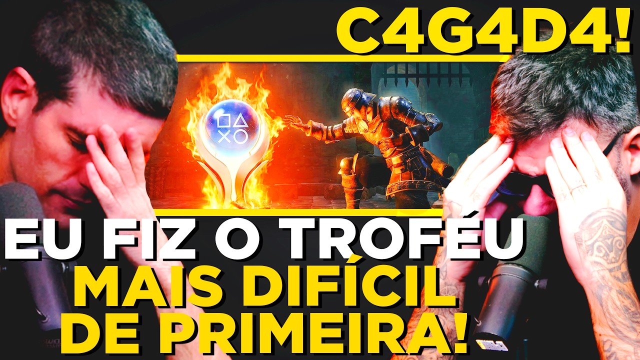 A REAL DIFICULDADE da PLATINA do Dark Souls [com Cross e Davy Jones]