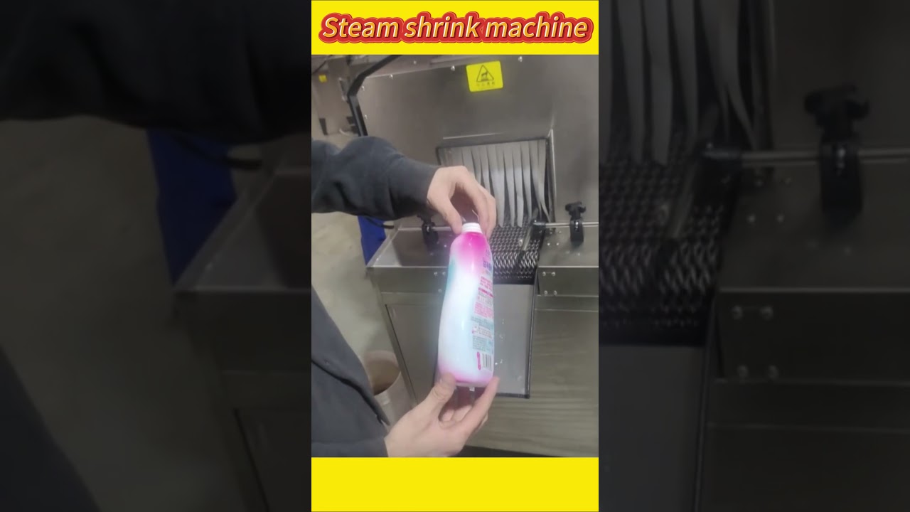 Packaging film for toiletries can also be shrunk using a steam shrinker 