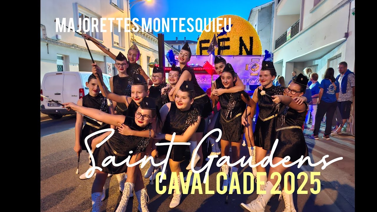 Cavalcade 2025 à Saint Gaudens pour les Majorettes de Montesquieu-Volvestre 
