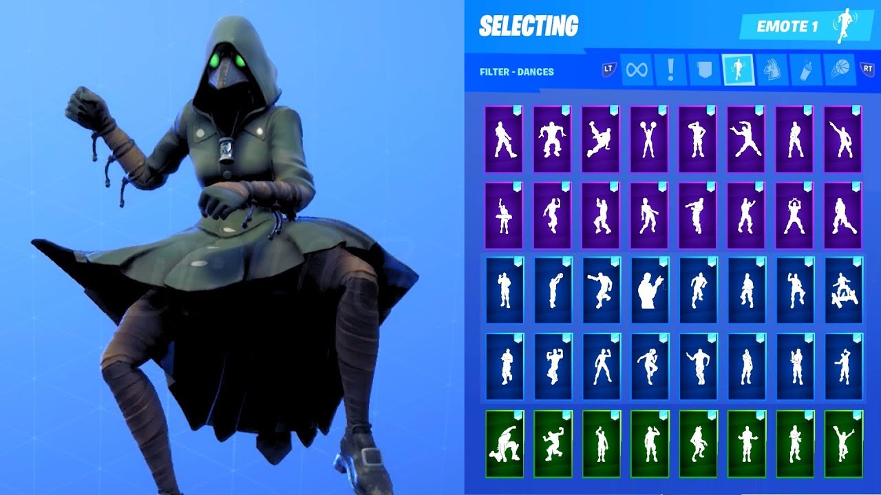 SCOURGE SKIN SHOWCASE WITH ALL FORTNITE DANCES & EMOTES