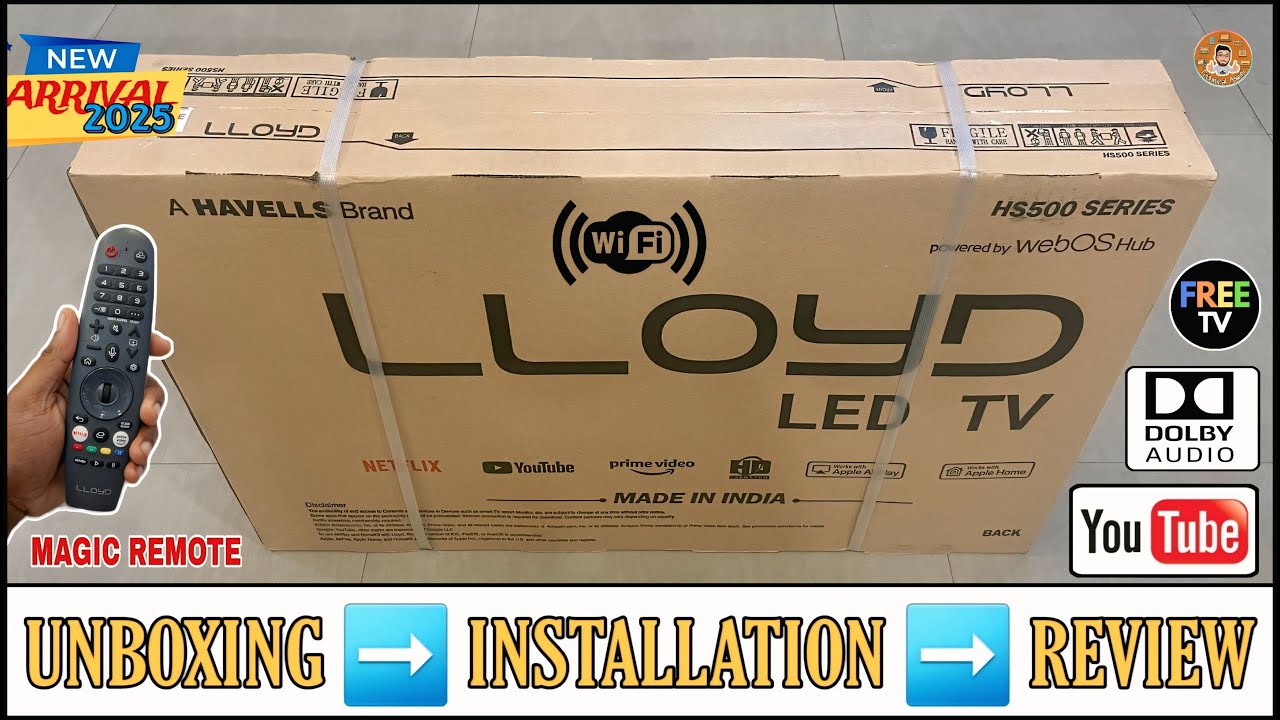 LLOYD 32HS501G 2025 || 32 Inch HD Webos Smart Tv Complete Unboxing And Review || With Magic Remote