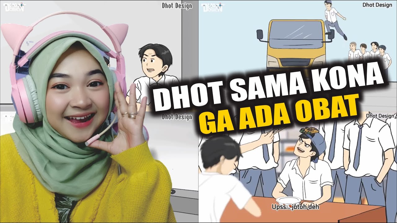 DHOT sama KONA Memang Klop Bikin Ngakak || Maya Nadia Reaction #dhotdesign #reaction #anime