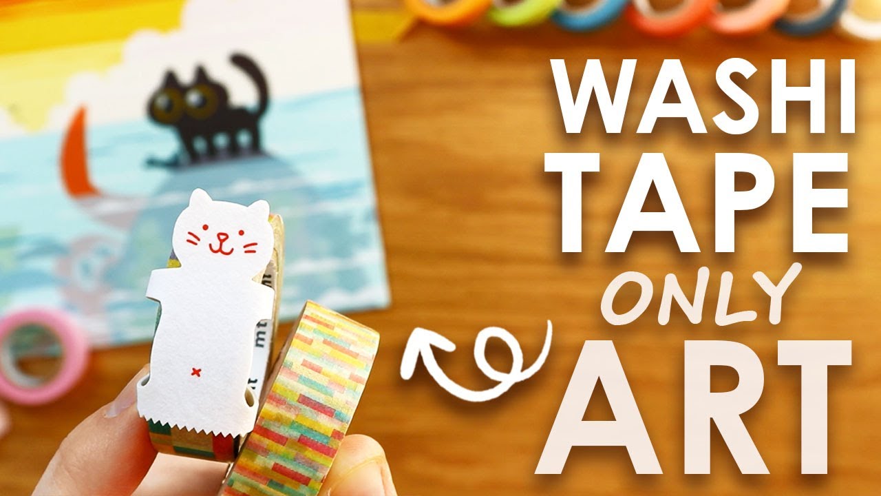 WASHI TAPE ONLY ART - Japan Stationary Haul & Challenge