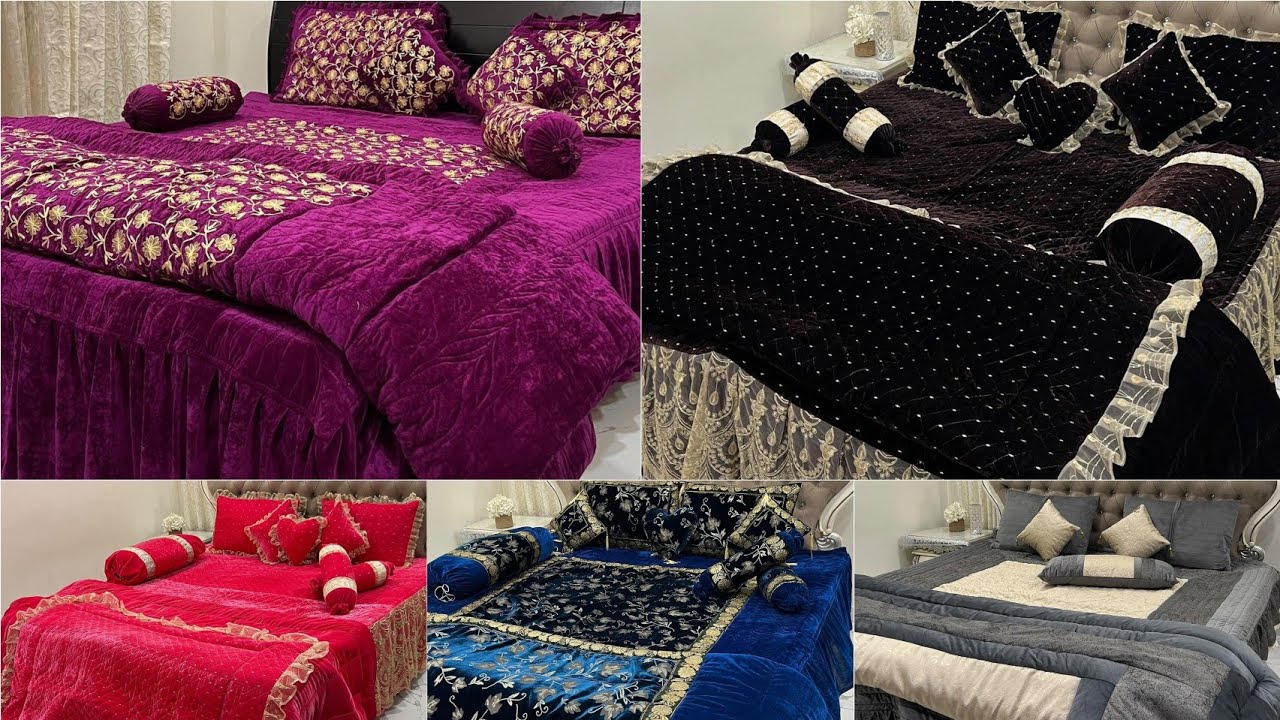 Bridal bedsheet. Classically frilly bed sheet Designs || woow outstanding bridal bedsheet designs