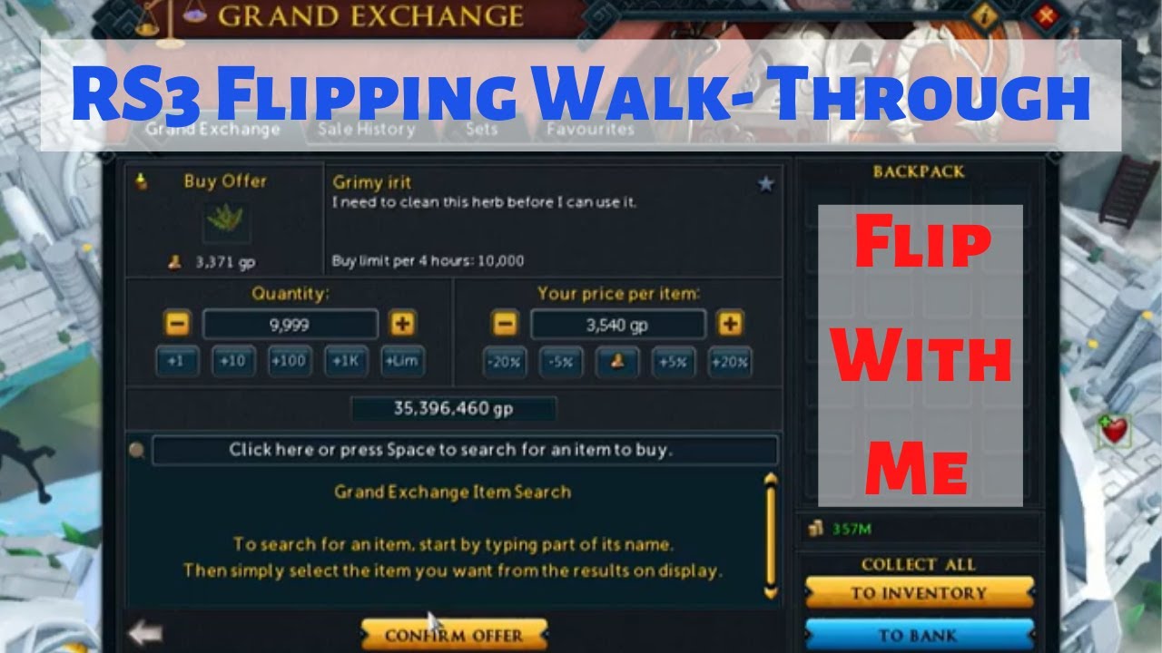 RS3 Real-Time Flipping Examples // RS3 Flipping Guide & How-To