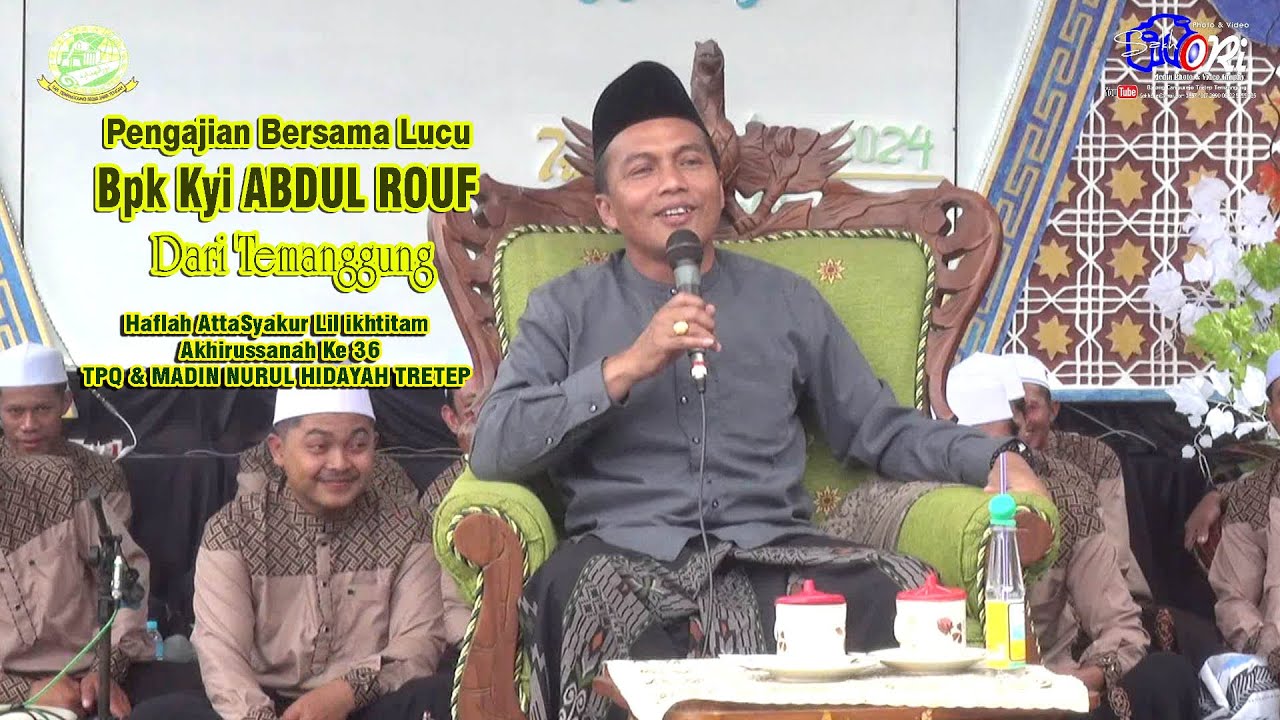PENGAJIAN BPK KYI ABDUL ROUF DARI TEMANGGUNG LIVE TRETEP 23 Juni 2024