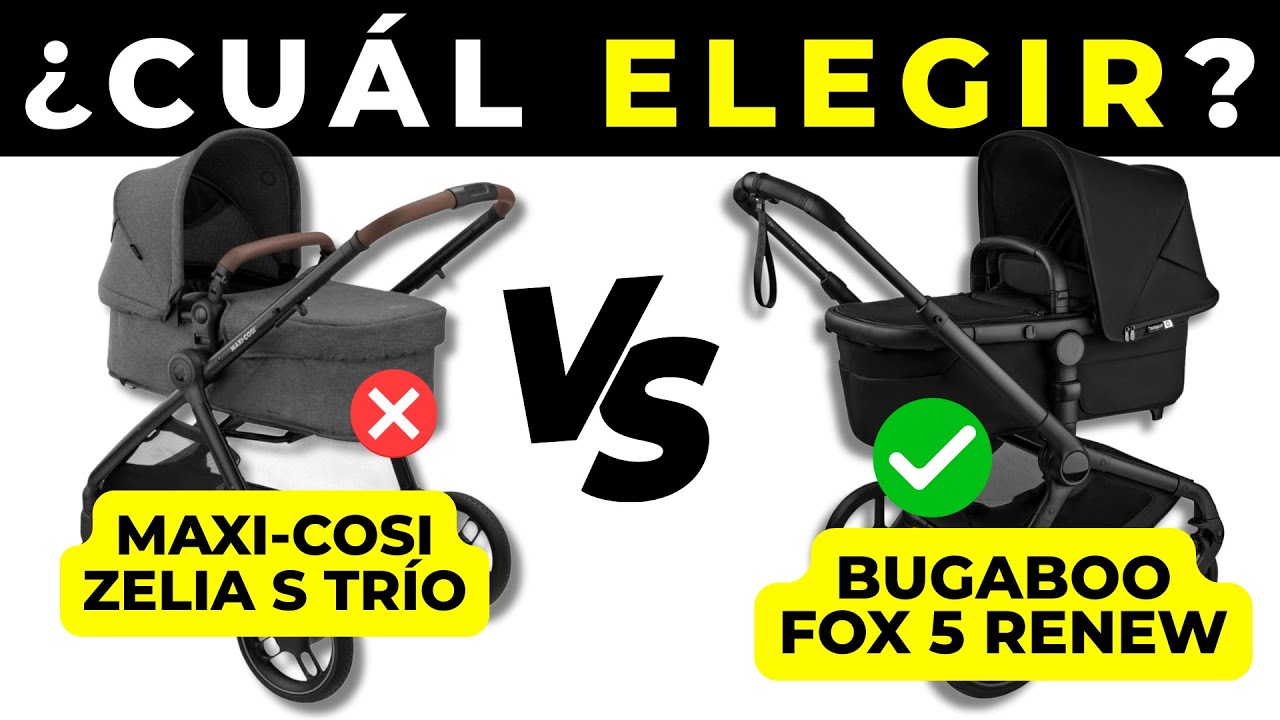 Carrito de Bebé Maxi-Cosi Zelia S Trío 3 en 1 vs Bugaboo Fox 5 Renew | 🤔 ¿CUÁL es MEJOR?