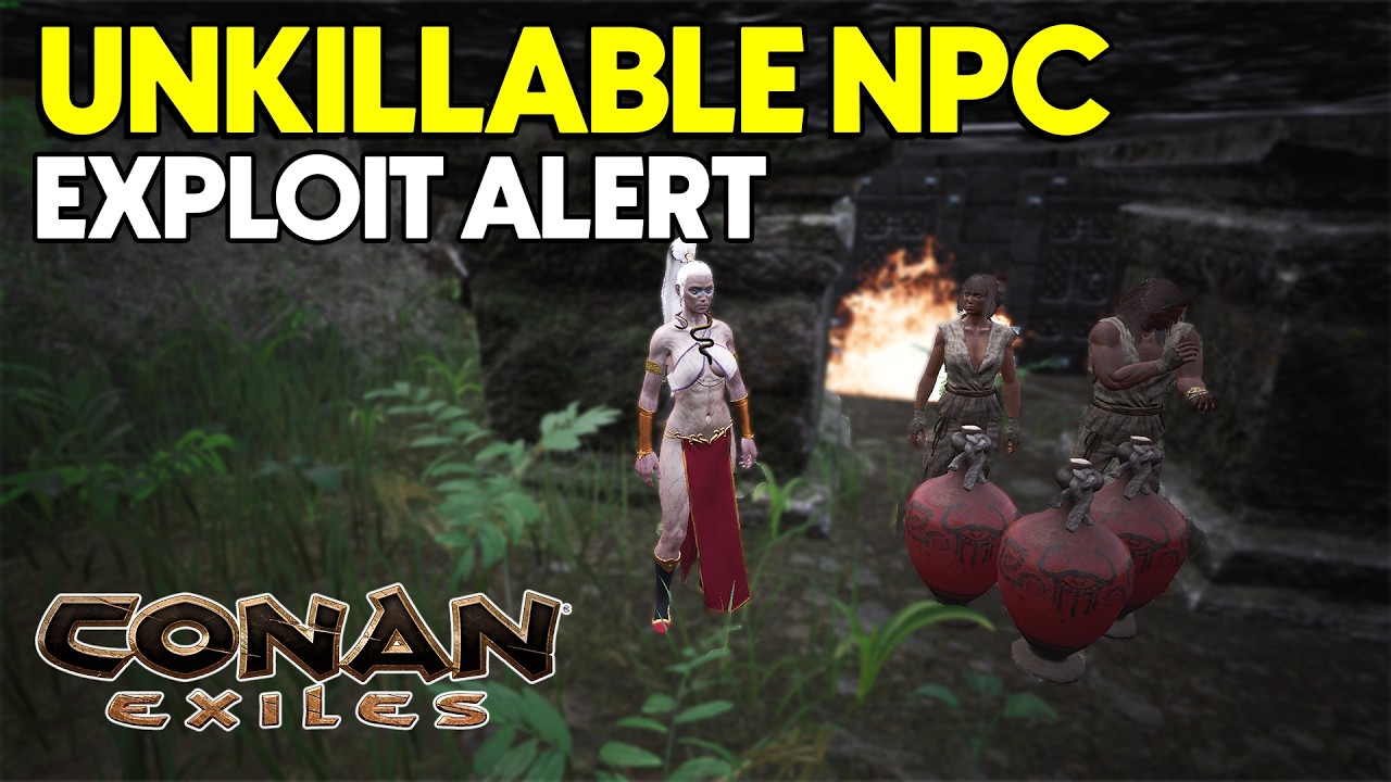 Conan Exiles — «Неубиваемый» NPC блокирует входы на базу (отчет об ошибке и последствия)