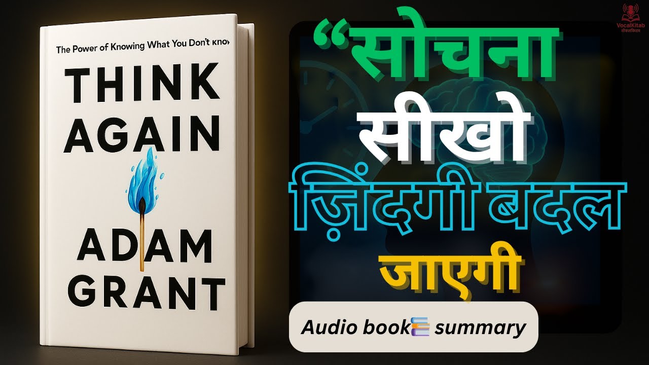 🔥 “एक नई सोच जो आपकी ज़िंदगी बदल देगी | Think Again by Adam Grant Summary | VocalKitab”