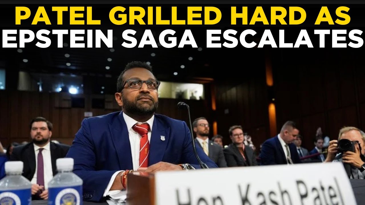KASH PATEL LIVE: Patel Faces Tough Questions as Epstein Controversy Sparks Major Political Firestorm