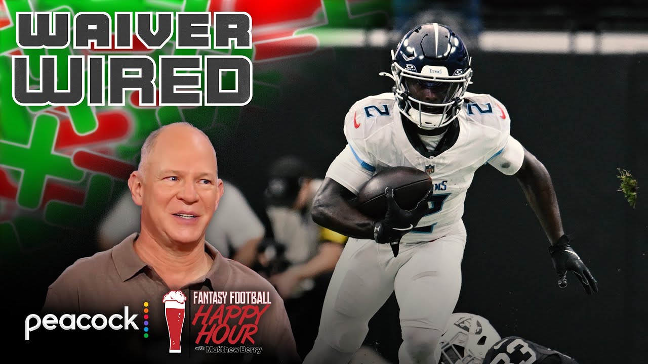 Add RBs Tyjae Spears, Kimani Vidal on Week 7 waivers | Fantasy Football Happy Hour | NFL on NBC