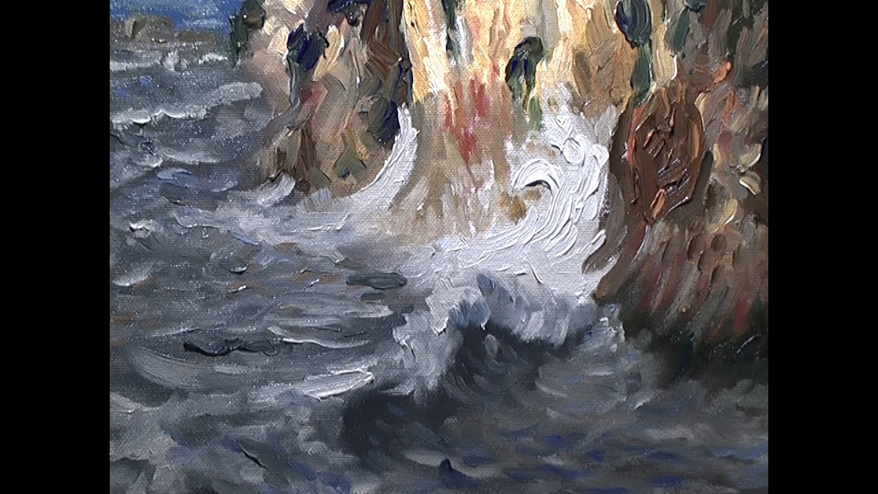 Colourful Cliff Impression - Georgian Water Mixable Oils Review