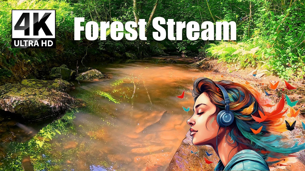 Gentle Stream in the Forest – Natural Sounds for Calm