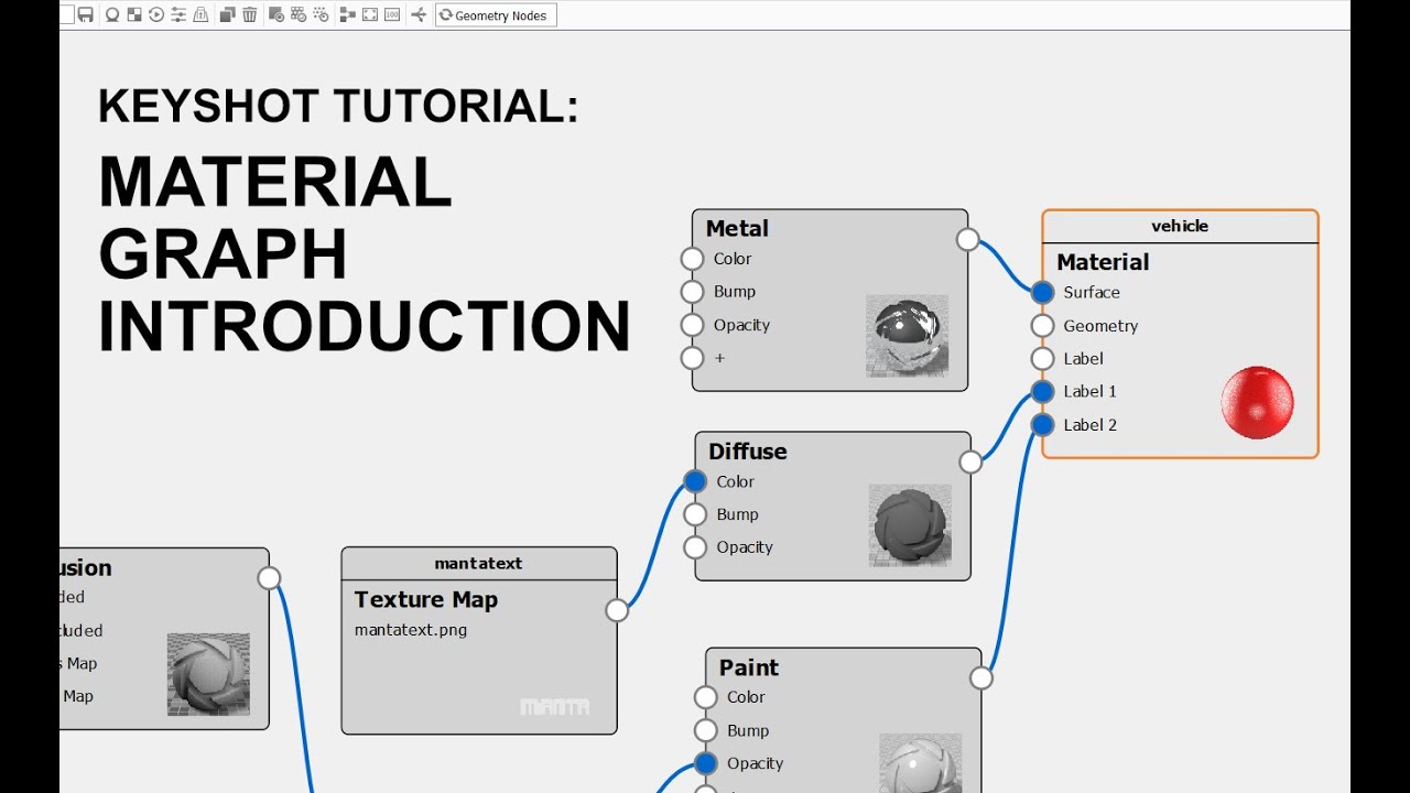 Keyshot Tutorial: Material Graph Introduction
