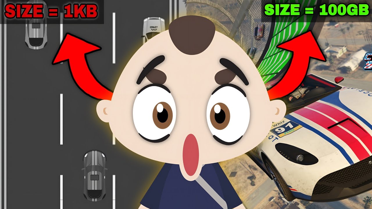 1KB Game vs 100GB Game 😱 Difference INSANE!