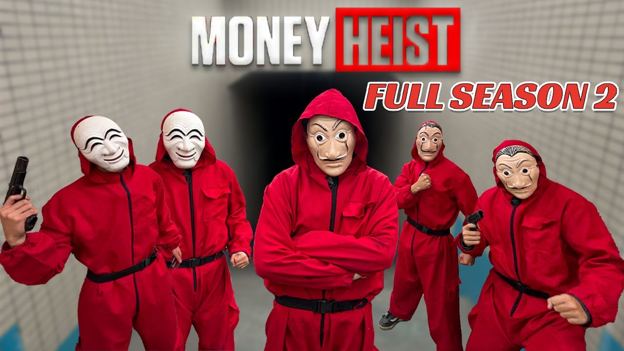 MONEY HEIST VS BAD GUYS TEAM ll PARKOUR POV MOVIE FULL SEASON 2 ( BELLA CIAO REMIX )