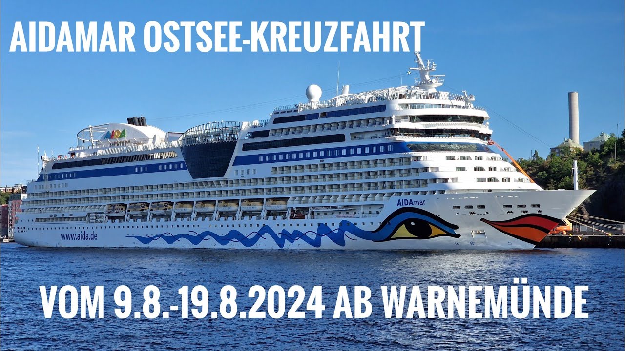 AidaMar-Kreuzfahrt vom 9.8.-19.8.2024 in der Ostsee mit Riga, Tallinn, Helsinki, Stockholm