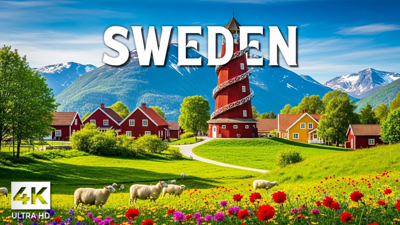 Sweden 4K | Nordic Forests, Crystal Lakes & Tranquil Countryside Escapes with Clam Music