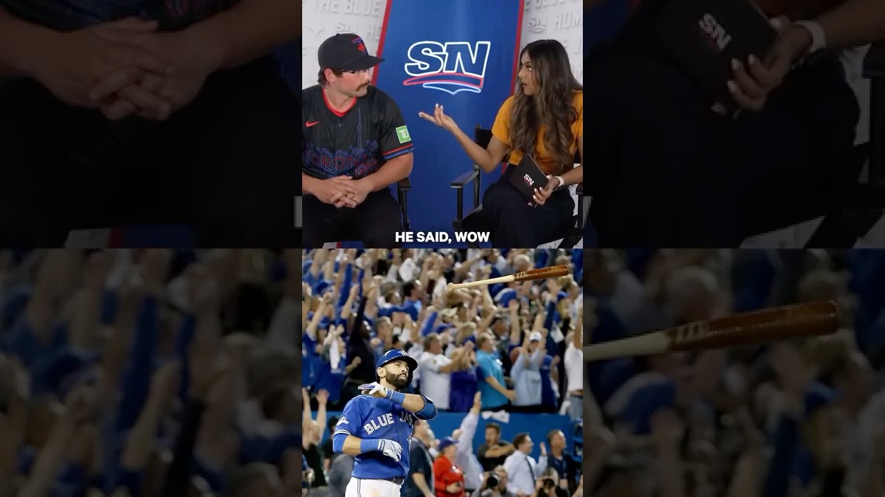 Blue Jays React To Jose Bautista's Legendary Bat Flip ⚾️