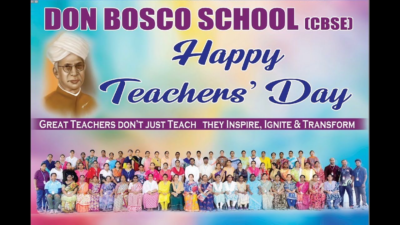 “Happy Teachers’ Day Celebrations | Don Bosco School CBSE, Guntupalli”