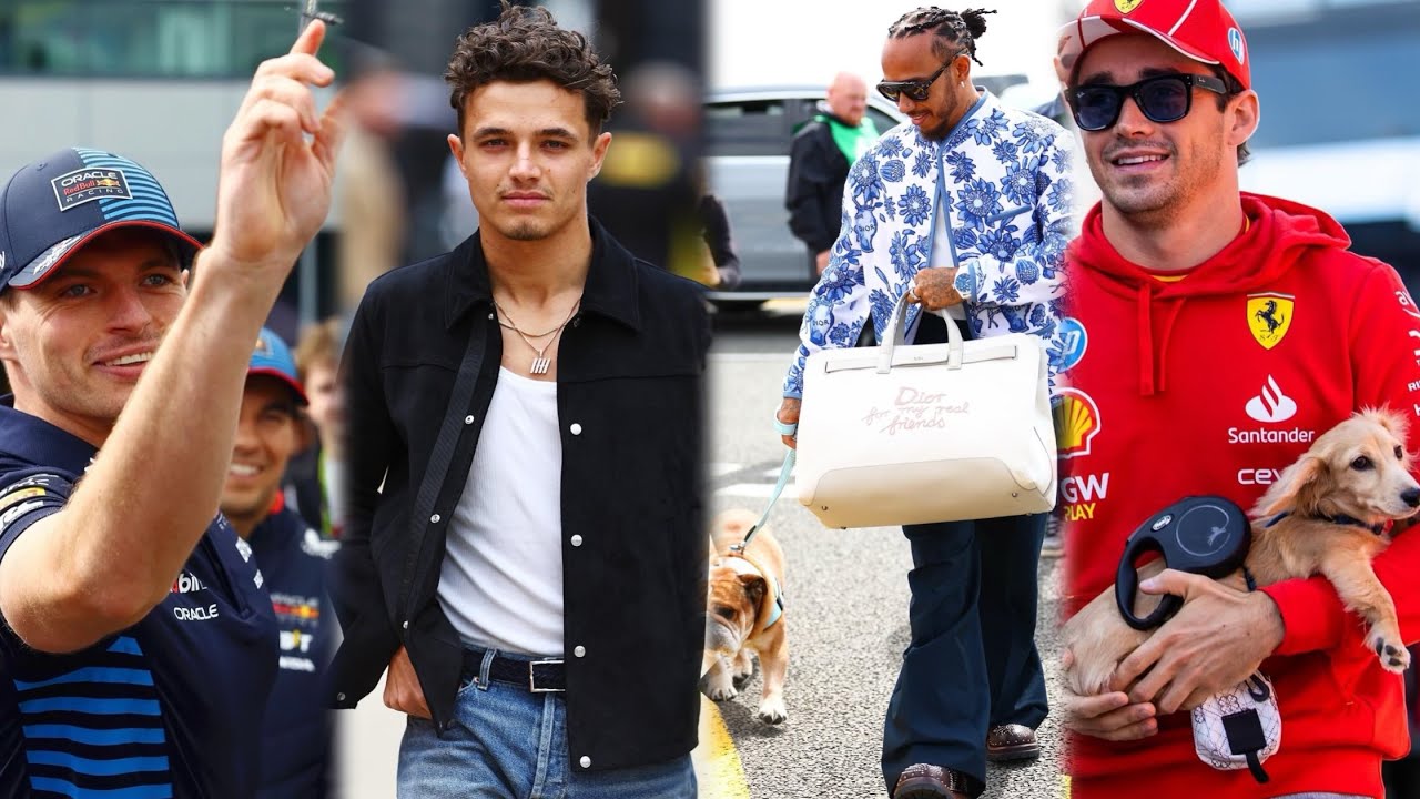 Max Verstappen plays darts in Silverstone | Lewis Hamilton arrives with Roscoe | Behind the scenes