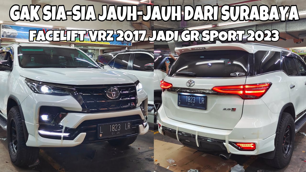 FACELIFT FORTUNER VRZ 2017 JADI FORTUNER GR SPORT 2023 TERBARU | PUAS DENGAN HASILNYA!