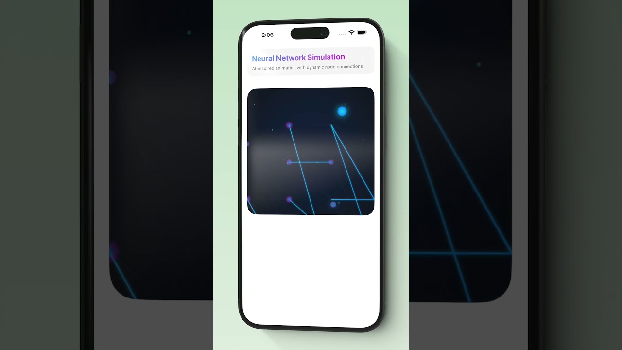 SwiftUI Neural Network Simulation 🔥