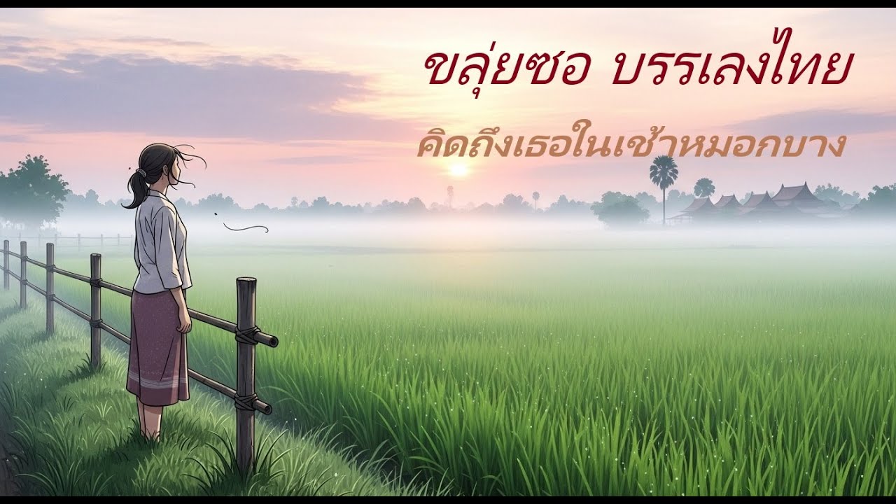 คิดถึงเธอในเช้าหมอกบาง | ขลุ่ยซอ บรรเลงไทย | เพลงลูกทุ่งบรรเลงฟังสบาย ผ่อนคลาย