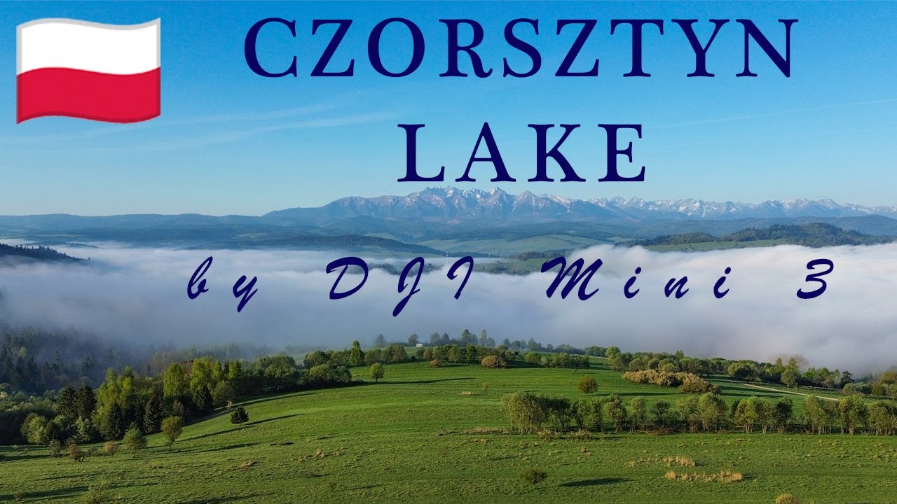 Poland - sunrise by Czorsztyn Lake with a view of Tatra Mountains - 4K