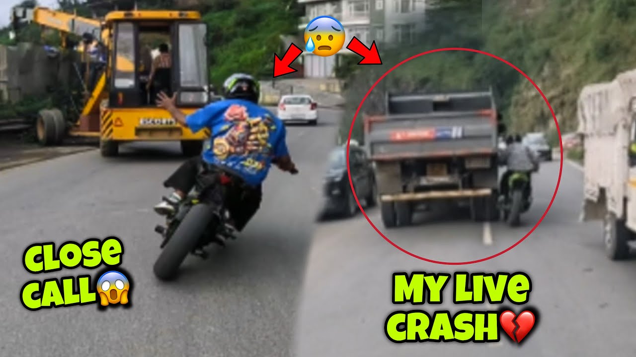 My Live Crash😭💔||@ROHRU SE BAWA ke sath😱 Aaj Race hogayi🚀||Almost Crashed😰