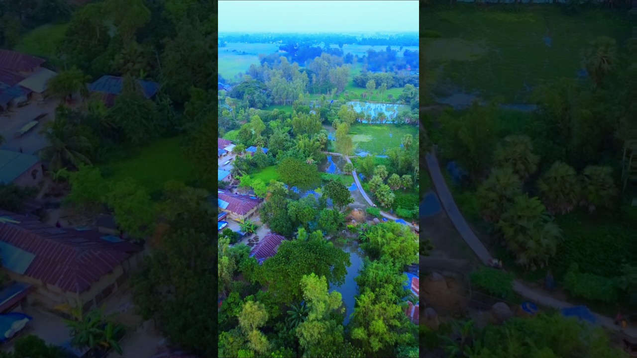 village drone view cinematic shot #village #dronevideo #cinematic