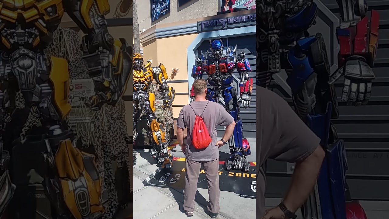 Cody's celebrating a birthday with Optimus prime and bumblebee
