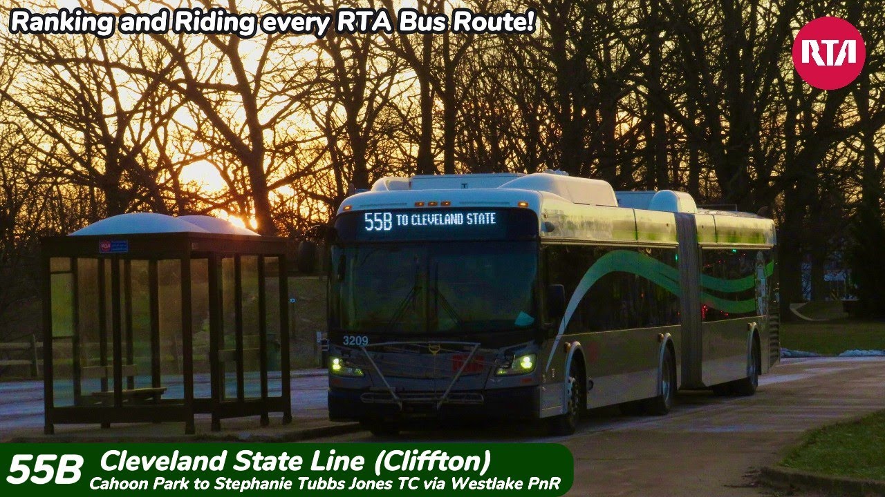 Ranking and Riding Every RTA Route - Route 55B  Cleveland State Line (Clifton) / Bay Village Branch